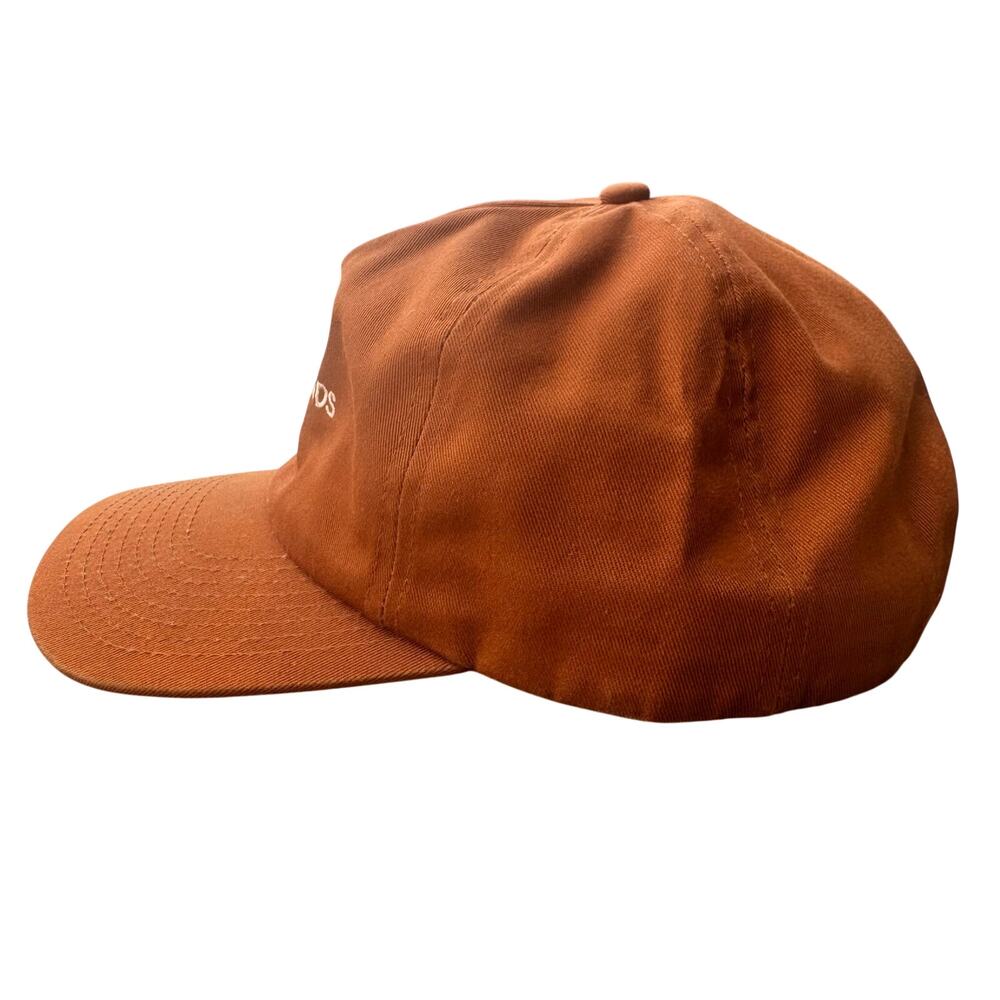 Saintwoods Orange Snapback Hat White Logo Streetwear Cap Adjustable - Picture 3 of 5